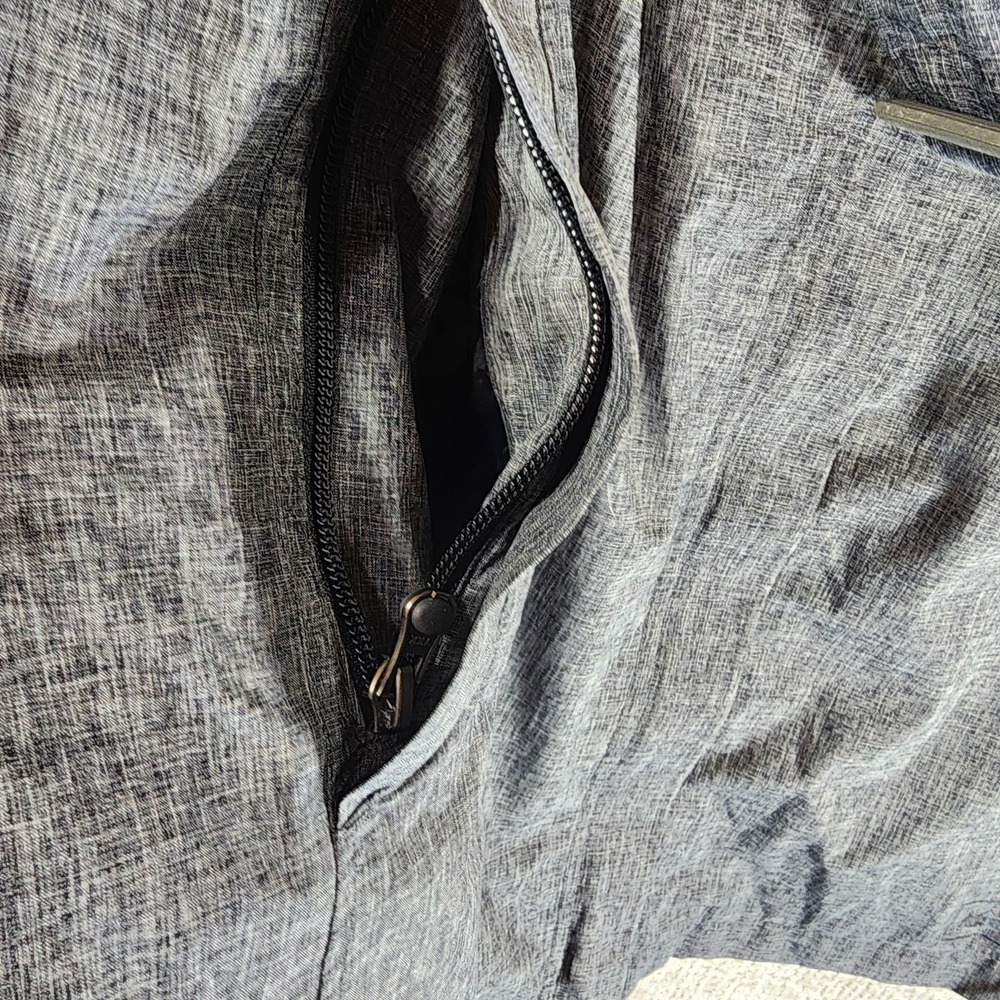 REI E1 Elements Detachable Hood Trench Coat Womens M Gray Rain Jacket Belted - Picture 4 of 14
